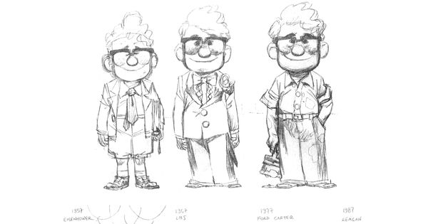 Edades de Carl Fredricksen en UP